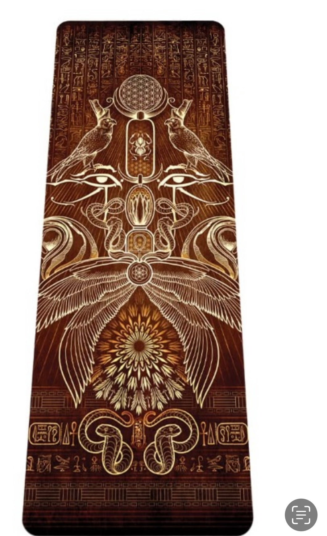 Printed Yoga Mat 2 - Horus - Art Work by Yantrart
