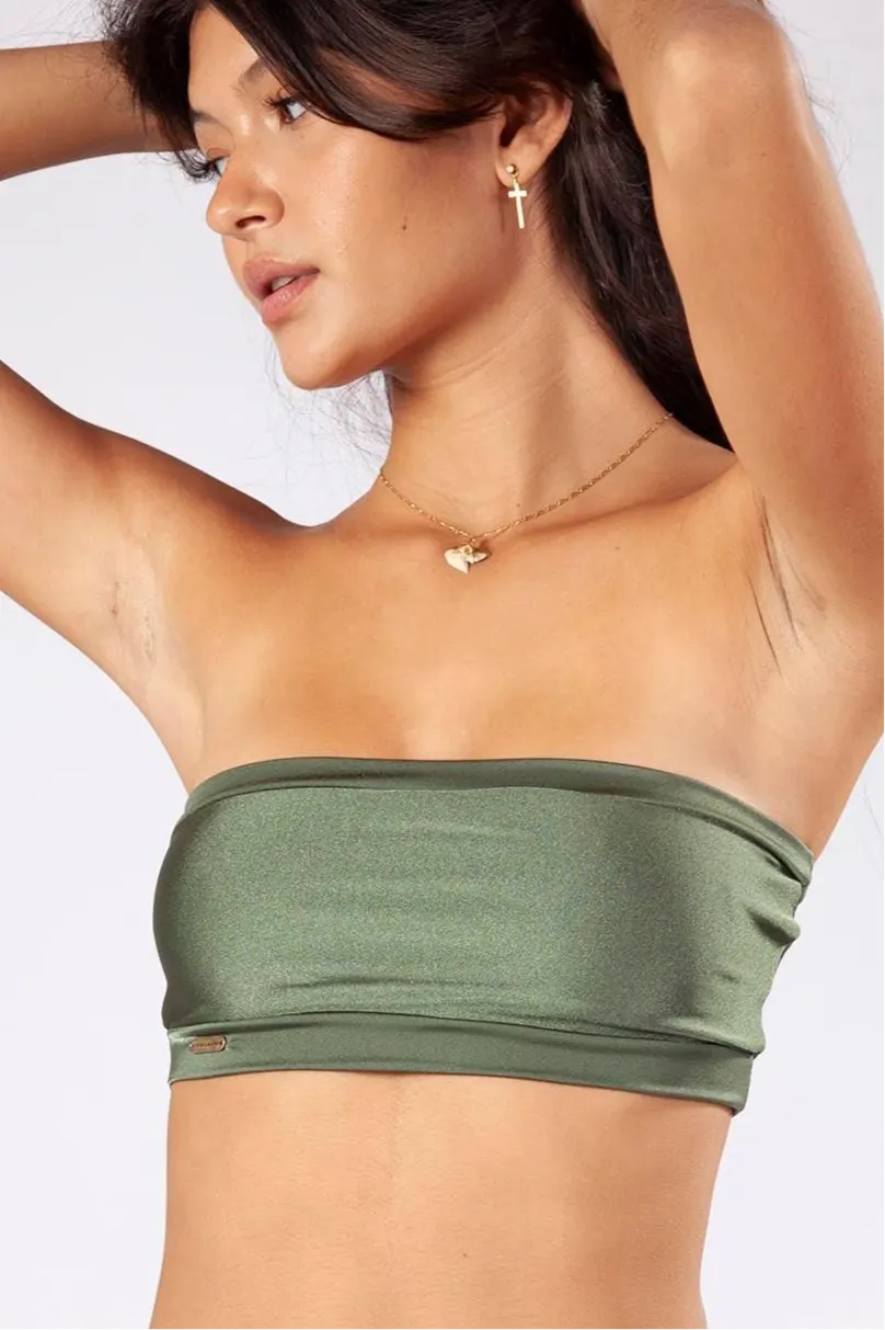 Sage Bandeau Top