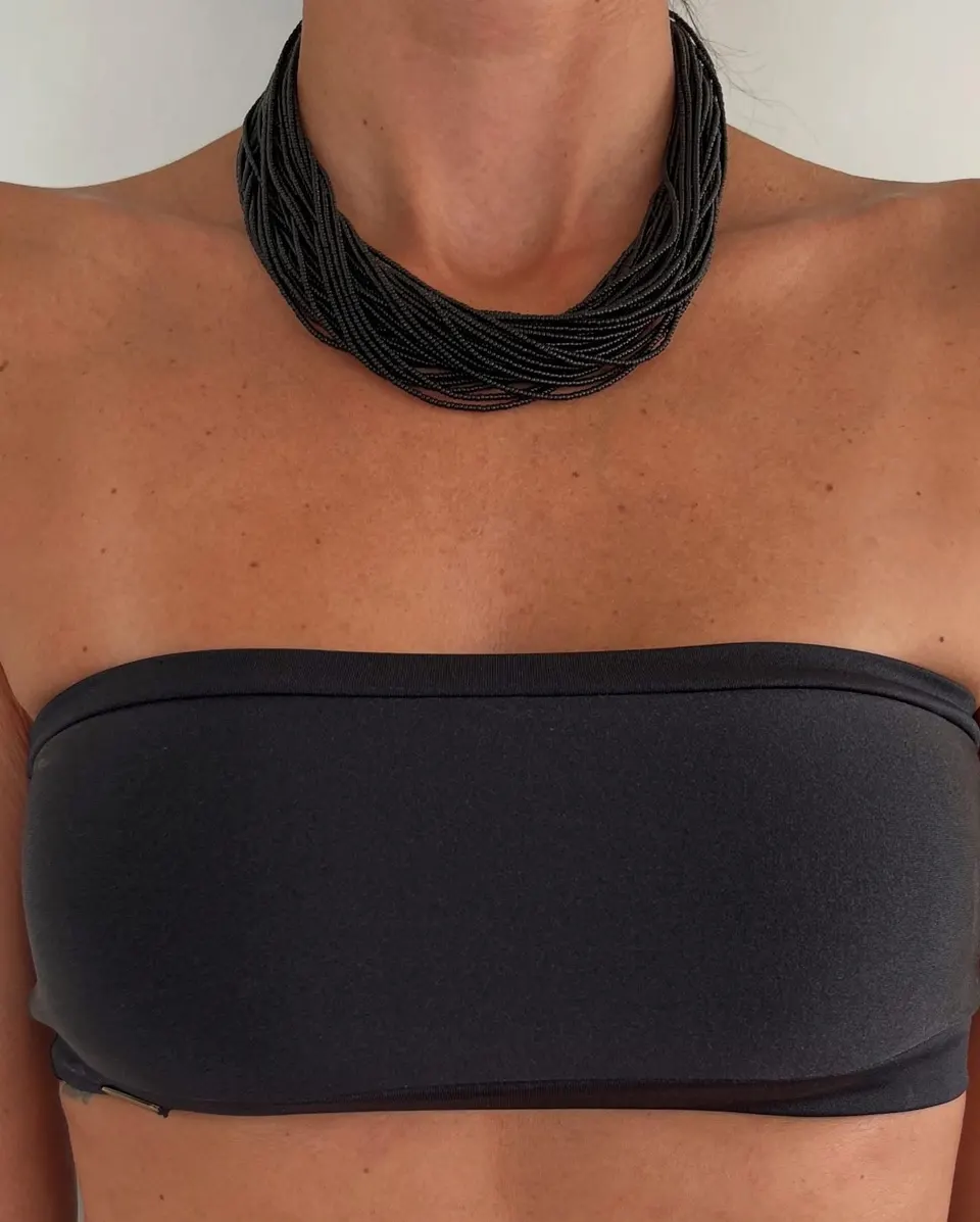 Black Onyx Bandeau Top