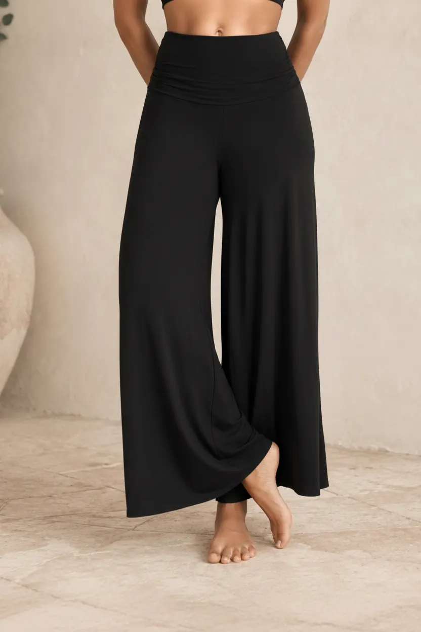 Yin Tulip Pants — Obsidian